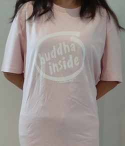Bio-Baumwoll T-Shirts "Buddha Inside" in Rosa